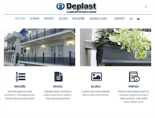 Tablet Screenshot of deplast.ba