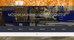 Desktop Screenshot of deplast.hu